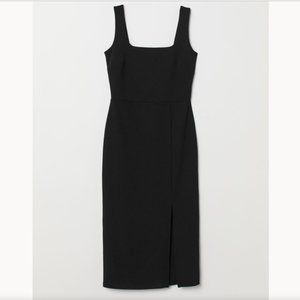 H&M Square Neck Black Dress